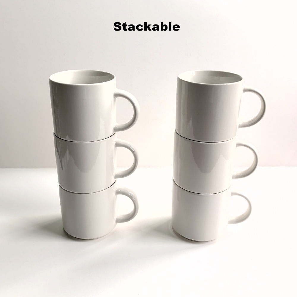 ReadStar 6PCS Stakable Pure Wh - Sublimation Mug White 评论和价格