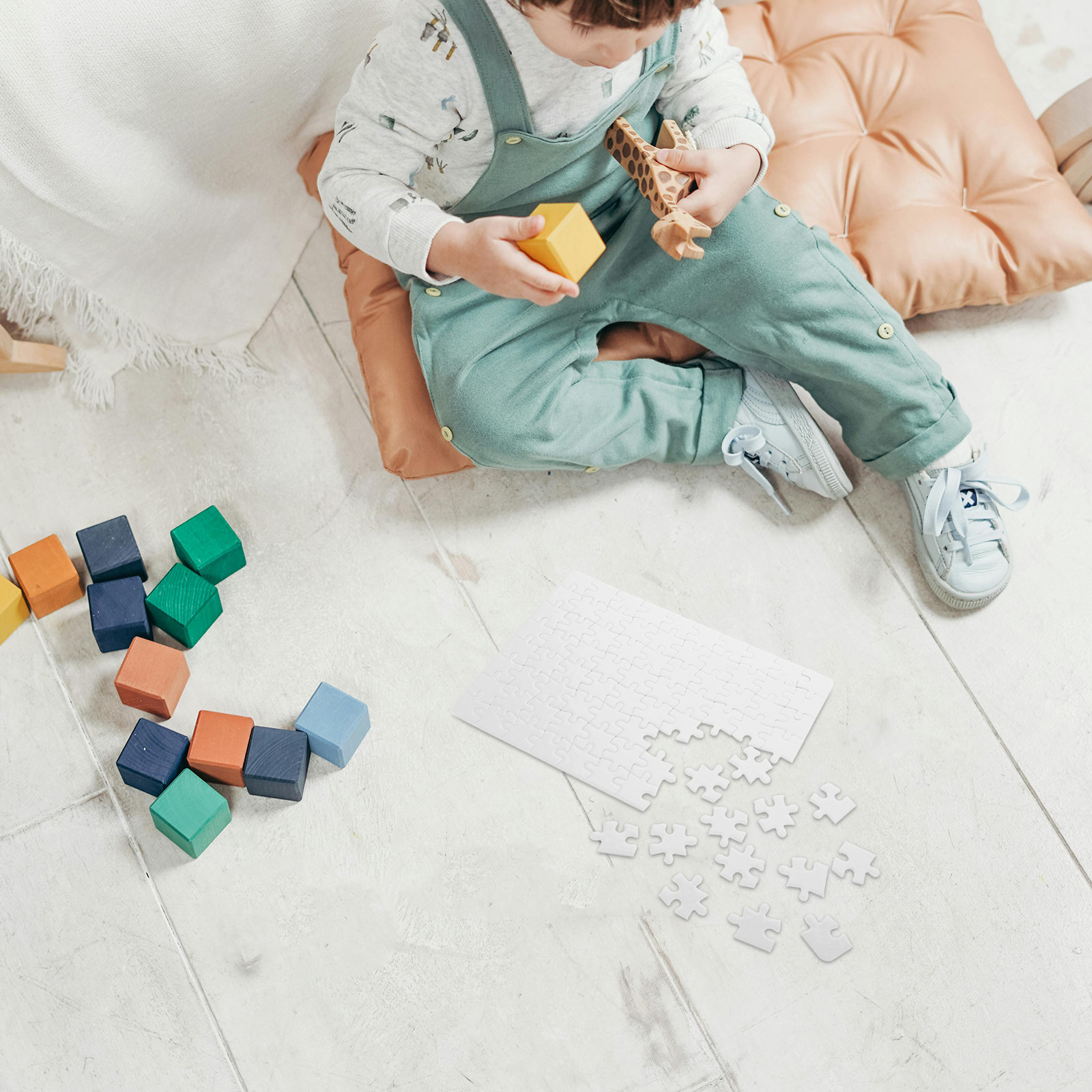 4Sheets Blank Puzzle Pieces fo - Puzzle Blank White 评论和价格